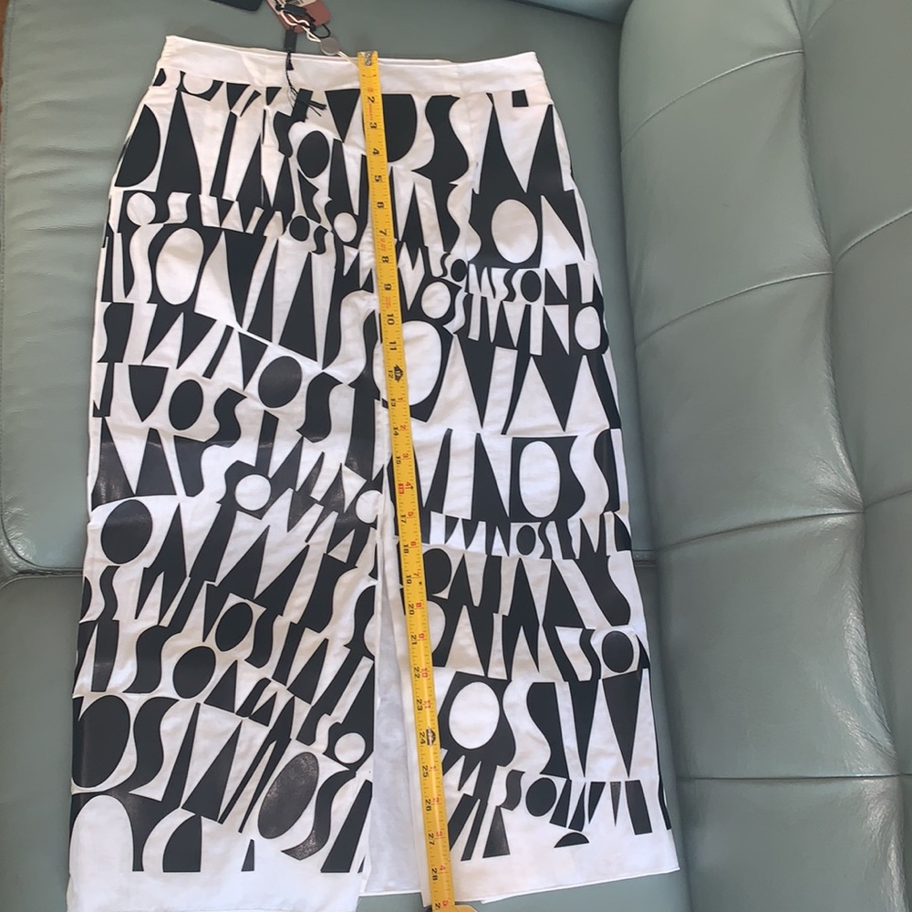 Missoni cotton skirt with leather appliqués - Picture 8 of 14